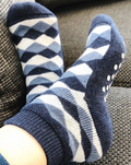 Antirutsch Socken Kaschmir blau