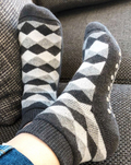 Antirutsch Socken Kaschmir grau