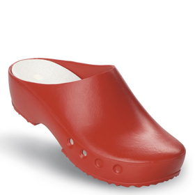 Chiroclogs Classic rot <br>ohne Riemen