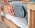 Einzelstück! Pflegebett Regia Dekor Eiche Bezug Hellgrün (NEU B 23477)