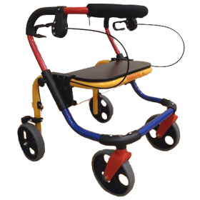 FOX Aluminiumrollator <br>mit Sitzbrett und Polster