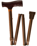 Gehstock faltbar bronze