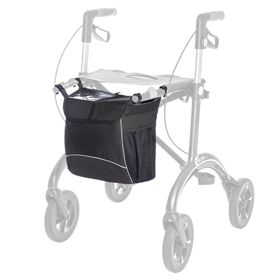 Geschlossene Tasche schwarz für Carbon Rollator SH 62