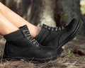 Giesswein Merino Leather  Boots schwarz Damen  Lieferzeit ca. 4 Wochen