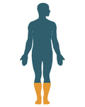 Gips- und Badeschutz Unterschenkel groß / Erwachsene