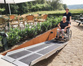 Kofferrampe, doppelt faltbar, Alu, 240x72cm, bis 300kg