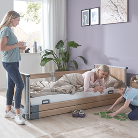 Niedrigbett Höhe 15 bis 80 cm