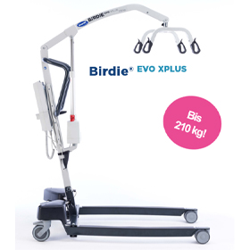 Patientenlifter Birdie Evo XPLUS mit elektrischer Spreizung