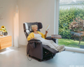 Relax- und Aufstehsessel grau