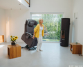 Relax- und Aufstehsessel grau