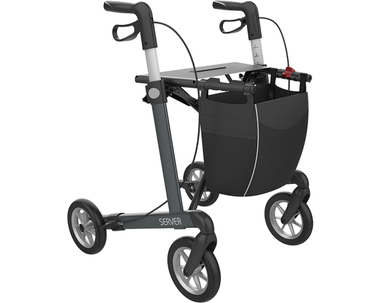 Rollmobil Alu Leichtmetall anthrazit mit Softbereifung, 7,2 kg