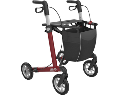 Rollmobil Alu Leichtmetall rot mit Softbereifung, 7,2 kg