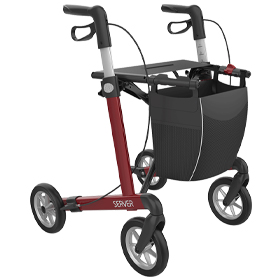 Rollmobil Alu Leichtmetall <br>weinrot Pur-Soft 7 kg