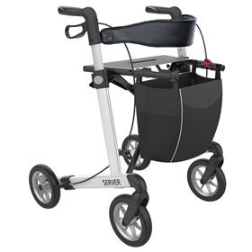 Rollmobil Alu Leichtmetall <br>weiss mit Softbereifung, 7,2 kg