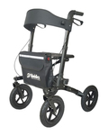 Rollmobil mit Luftbereifung  Mattschwarz Sitzhöhe 62 cm