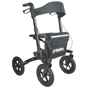Rollmobil mit Luftbereifung <br>Mattschwarz Sitzhöhe 62 cm