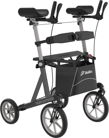 Rollmobil Outdoor grau  mit Arthritisauflagen