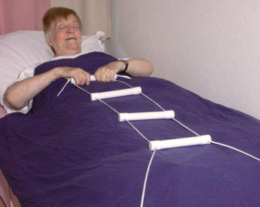 Strickleiter für Bett mit  4 Sprossen