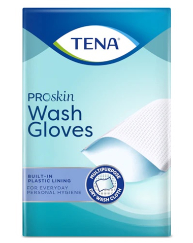 TENA® Wash Gloves mit Folie