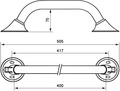 Wandhaltegriff ERGOGRIP  400 mm