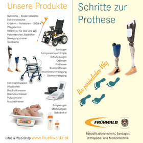 Folder Schritte zur Prothese