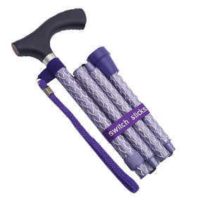 Switch Sticks® Gehstock graviert Royal violett