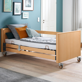 Pflegebett Holz Dekor