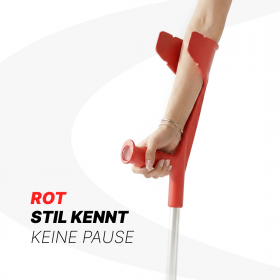 Unterarmstützkrücke Standard rot