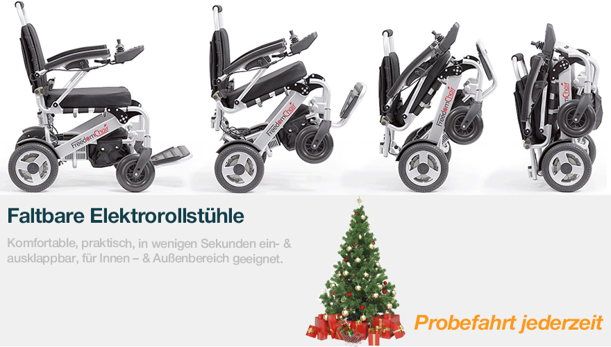 faltbarer Elektrorollstuhl – Probefahrt jederzeit